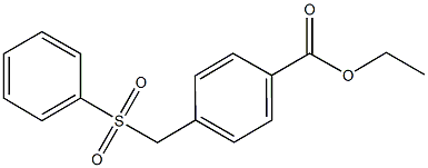 ethyl 4-[(phenylsulfonyl)methyl]benzoate Struktur