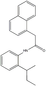 N-(2-sec-butylphenyl)-2-(1-naphthyl)acetamide Struktur