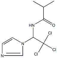 2-methyl-N-[2,2,2-trichloro-1-(1H-imidazol-1-yl)ethyl]propanamide Struktur