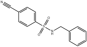 N-benzyl-4-cyanobenzenesulfonamide Struktur