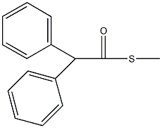 S-methyl diphenylethanethioate Struktur