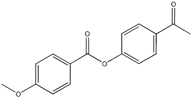 4-acetylphenyl 4-methoxybenzoate Struktur