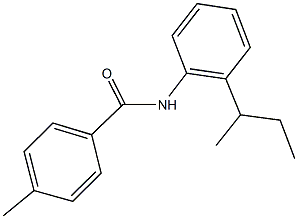 N-(2-sec-butylphenyl)-4-methylbenzamide Struktur