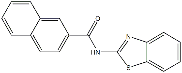 N-(1,3-benzothiazol-2-yl)-2-naphthamide Struktur