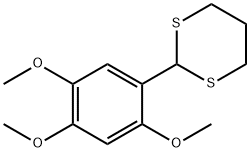 2-(2,4,5-trimethoxyphenyl)-1,3-dithiane Struktur