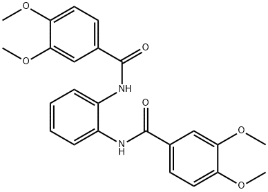 N-{2-[(3,4-dimethoxybenzoyl)amino]phenyl}-3,4-dimethoxybenzamide Struktur