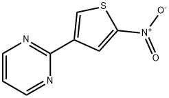 2-{5-nitro-3-thienyl}pyrimidine Struktur