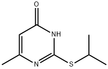 2-(isopropylsulfanyl)-6-methyl-4(1H)-pyrimidinone Struktur