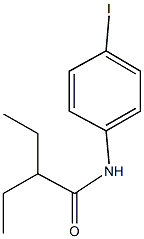 2-ethyl-N-(4-iodophenyl)butanamide Struktur