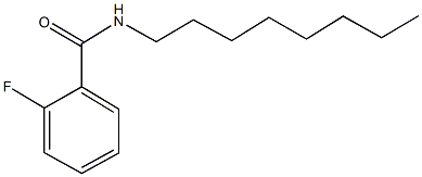 2-fluoro-N-octylbenzamide Struktur