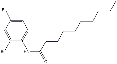 N-(2,4-dibromophenyl)decanamide Struktur