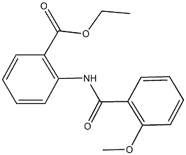 ethyl 2-[(2-methoxybenzoyl)amino]benzoate Struktur