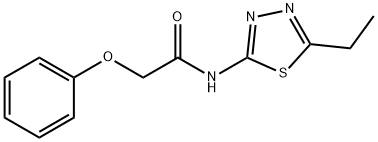 N-(5-ethyl-1,3,4-thiadiazol-2-yl)-2-phenoxyacetamide Struktur