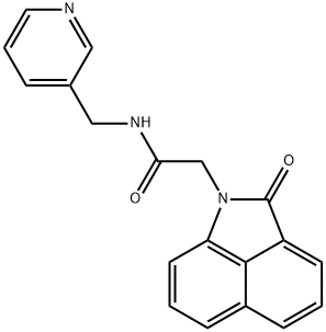 2-(2-oxobenzo[cd]indol-1(2H)-yl)-N-(3-pyridinylmethyl)acetamide Struktur