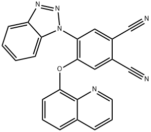 4-(1H-1,2,3-benzotriazol-1-yl)-5-(8-quinolinyloxy)phthalonitrile Struktur