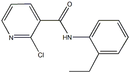 2-chloro-N-(2-ethylphenyl)nicotinamide Struktur