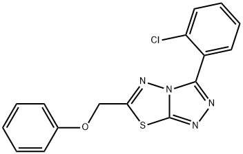 [3-(2-chlorophenyl)[1,2,4]triazolo[3,4-b][1,3,4]thiadiazol-6-yl]methyl phenyl ether Struktur