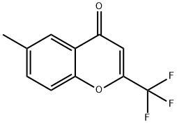 6-methyl-2-(trifluoromethyl)-4H-chromen-4-one Struktur