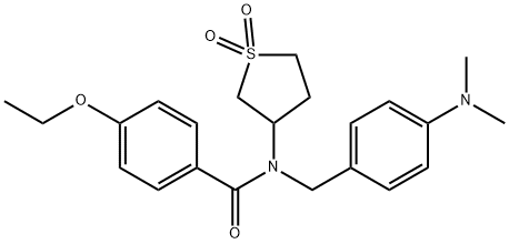 N-[4-(dimethylamino)benzyl]-N-(1,1-dioxidotetrahydro-3-thienyl)-4-ethoxybenzamide Struktur