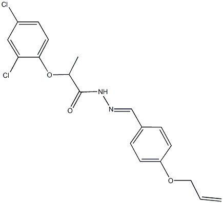 N'-[4-(allyloxy)benzylidene]-2-(2,4-dichlorophenoxy)propanohydrazide Struktur