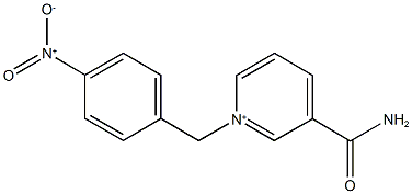 3-(aminocarbonyl)-1-(4-nitrobenzyl)pyridinium Struktur