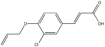 3-[4-(allyloxy)-3-chlorophenyl]acrylic acid Struktur