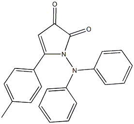 1-(diphenylamino)-5-(4-methylphenyl)-1H-pyrrole-2,3-dione Struktur