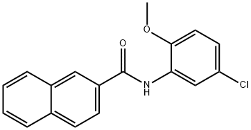 N-(5-chloro-2-methoxyphenyl)-2-naphthamide Struktur