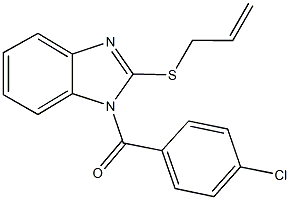 2-(allylsulfanyl)-1-(4-chlorobenzoyl)-1H-benzimidazole Struktur