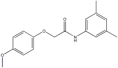 N-(3,5-dimethylphenyl)-2-(4-methoxyphenoxy)acetamide Struktur