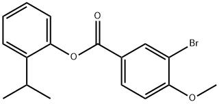 2-isopropylphenyl 3-bromo-4-methoxybenzoate Struktur