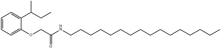 2-(2-sec-butylphenoxy)-N-hexadecylacetamide Struktur