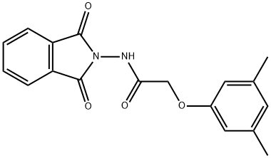 2-(3,5-dimethylphenoxy)-N-(1,3-dioxo-1,3-dihydro-2H-isoindol-2-yl)acetamide Struktur