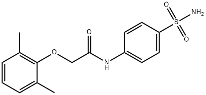 N-[4-(aminosulfonyl)phenyl]-2-(2,6-dimethylphenoxy)acetamide Struktur