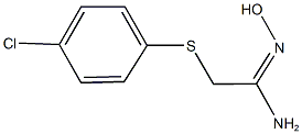 2-[(4-chlorophenyl)sulfanyl]-N'-hydroxyethanimidamide Struktur