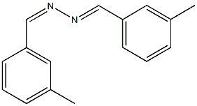 3-methylbenzaldehyde (3-methylbenzylidene)hydrazone Struktur