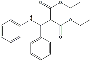 diethyl 2-[anilino(phenyl)methyl]malonate Struktur