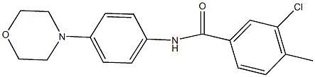 3-chloro-4-methyl-N-[4-(4-morpholinyl)phenyl]benzamide Struktur