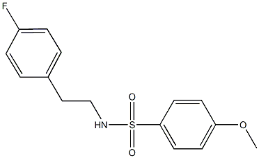 N-[2-(4-fluorophenyl)ethyl]-4-methoxybenzenesulfonamide Struktur