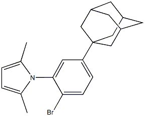 1-[5-(1-adamantyl)-2-bromophenyl]-2,5-dimethyl-1H-pyrrole Struktur