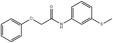 N-[3-(methylsulfanyl)phenyl]-2-phenoxyacetamide Struktur