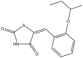 5-(2-sec-butoxybenzylidene)-1,3-thiazolidine-2,4-dione Struktur