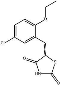 5-(5-chloro-2-ethoxybenzylidene)-1,3-thiazolidine-2,4-dione Struktur