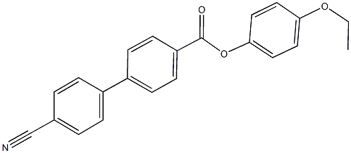 4-ethoxyphenyl 4'-cyano[1,1'-biphenyl]-4-carboxylate Struktur