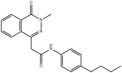 N-(4-butylphenyl)-2-(3-methyl-4-oxo-3,4-dihydro-1-phthalazinyl)acetamide Struktur