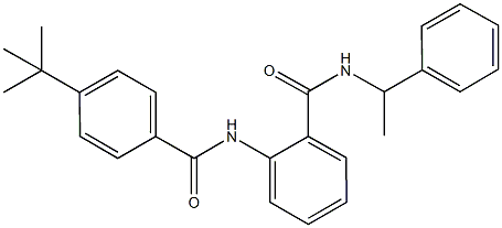 2-[(4-tert-butylbenzoyl)amino]-N-(1-phenylethyl)benzamide Struktur