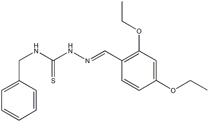 2,4-diethoxybenzaldehyde N-benzylthiosemicarbazone Struktur