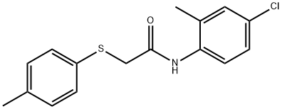 N-(4-chloro-2-methylphenyl)-2-[(4-methylphenyl)sulfanyl]acetamide Struktur