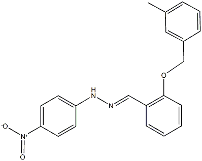 2-[(3-methylbenzyl)oxy]benzaldehyde {4-nitrophenyl}hydrazone Struktur