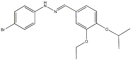 3-ethoxy-4-isopropoxybenzaldehyde (4-bromophenyl)hydrazone Struktur